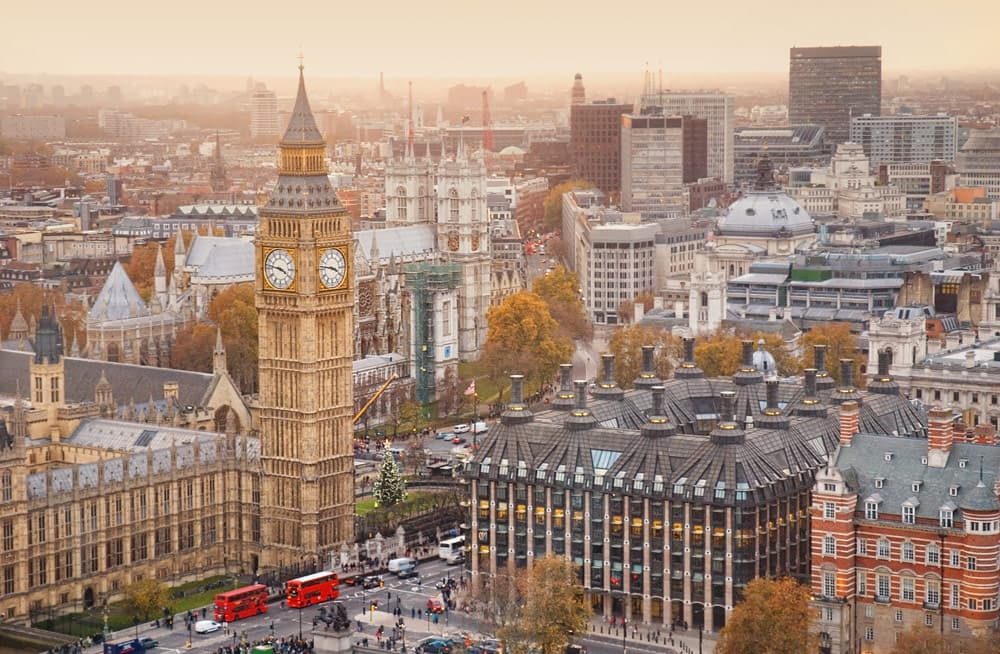 London billboard advertising environment and city context – view 1