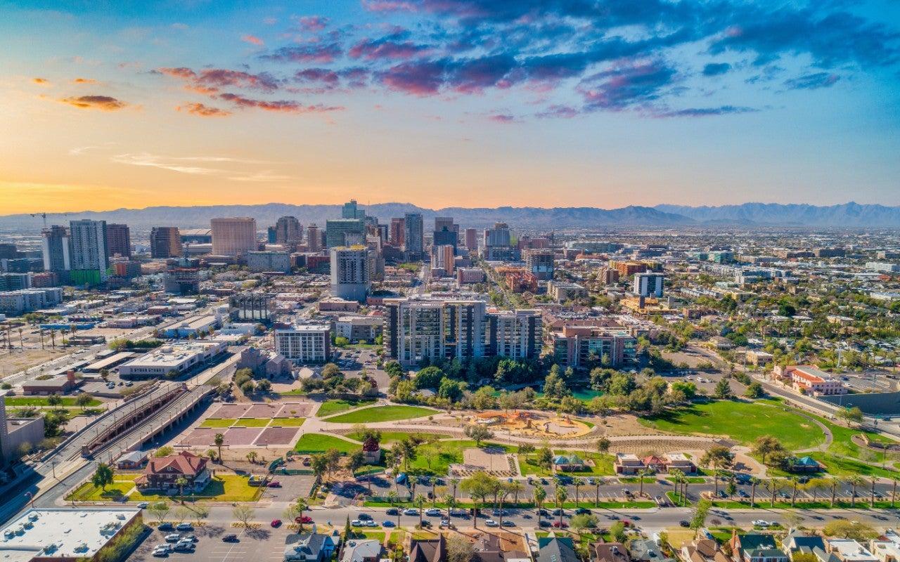 Phoenix billboard advertising environment and city context – view 1