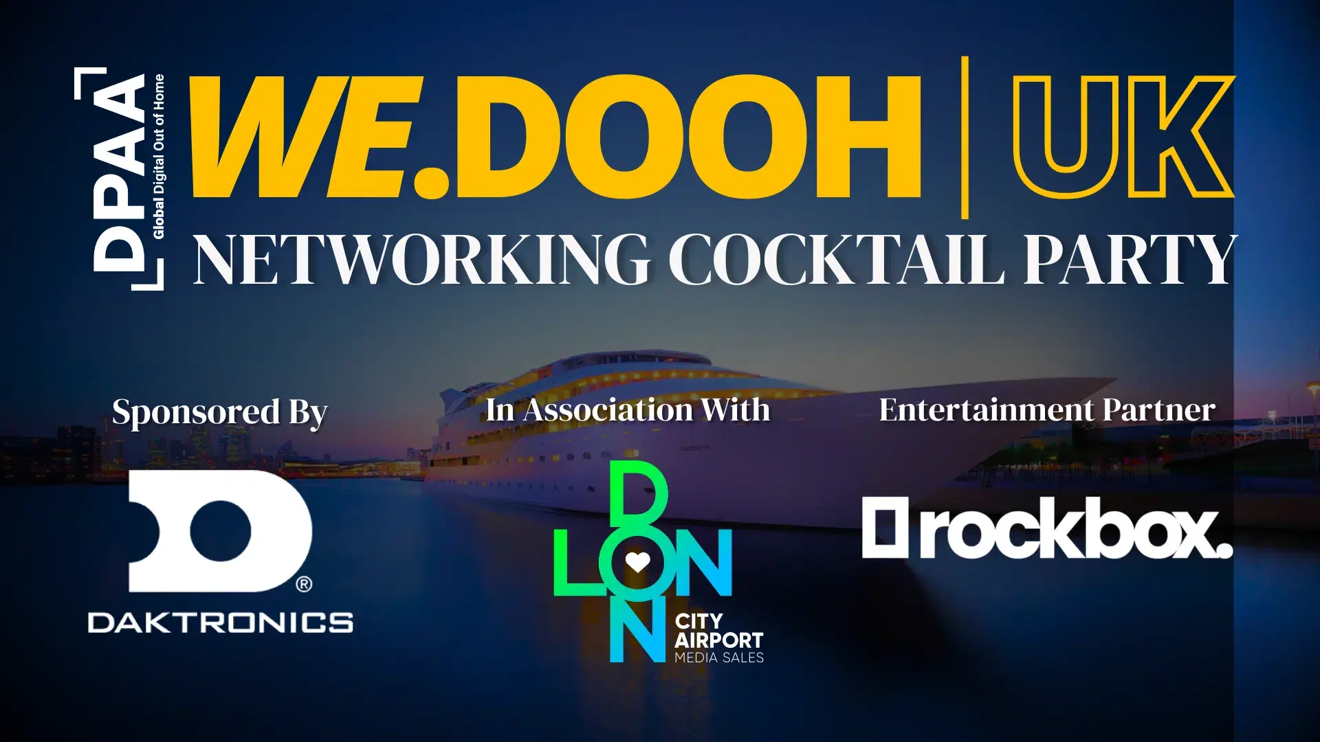 WE.DOOH UK networking event image from DPAA
