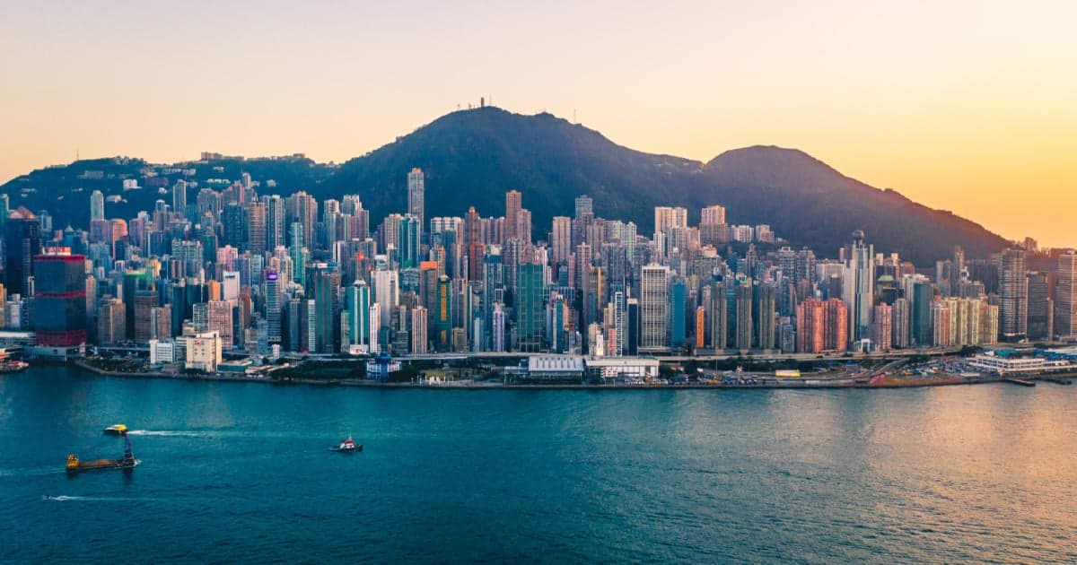 Hong Kong billboard advertising environment and city context – view 1