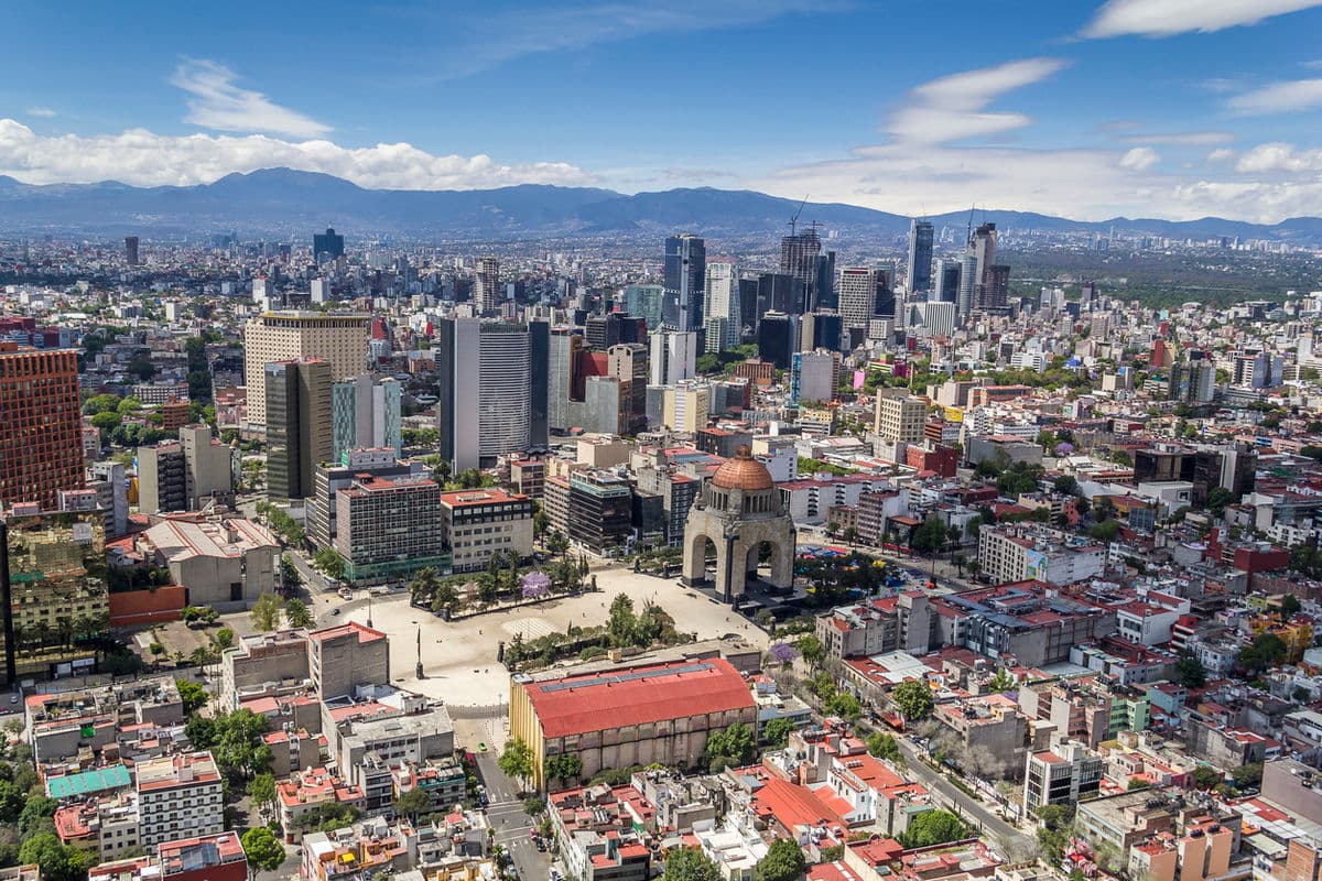 Mexico City billboard advertising environment and city context – view 1