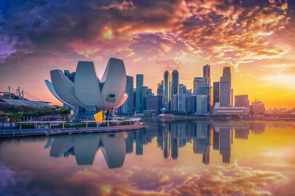 Singapore billboard advertising environment and city context – view 1