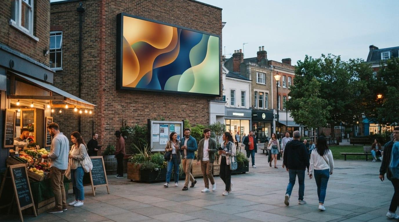 Community-oriented out-of-home advertising concept linked to Clear Channel Impact