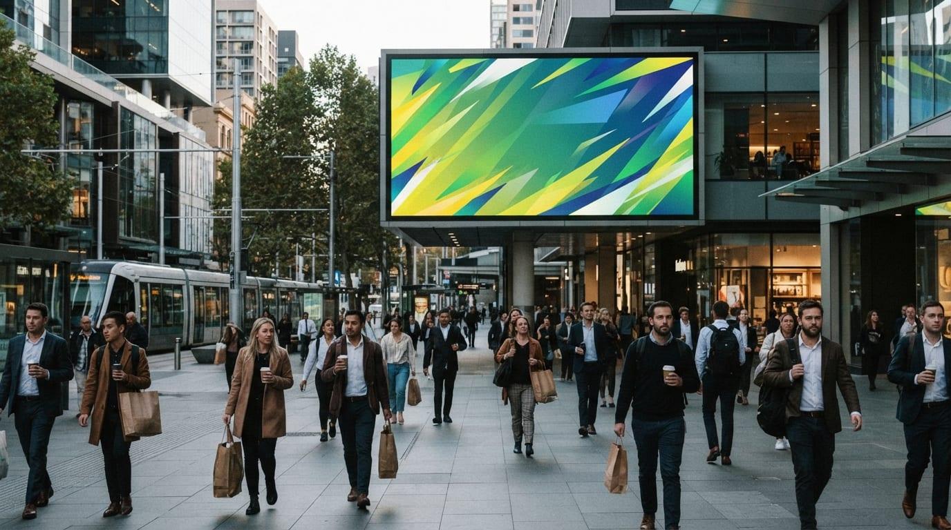 Cricket updates and live scores displayed on Australian out-of-home screens