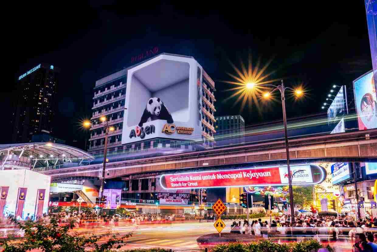 Bukit Bintang, Kuala Lumpur outdoor advertising environment – view 1