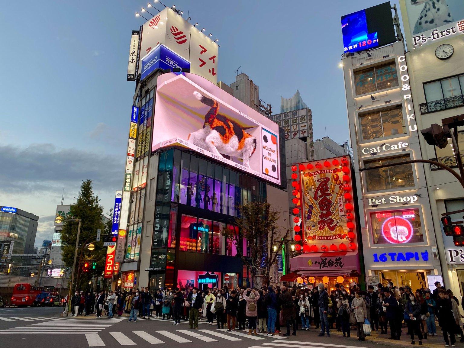 Shibuya Crossing, Tokyo outdoor advertising environment – view 1
