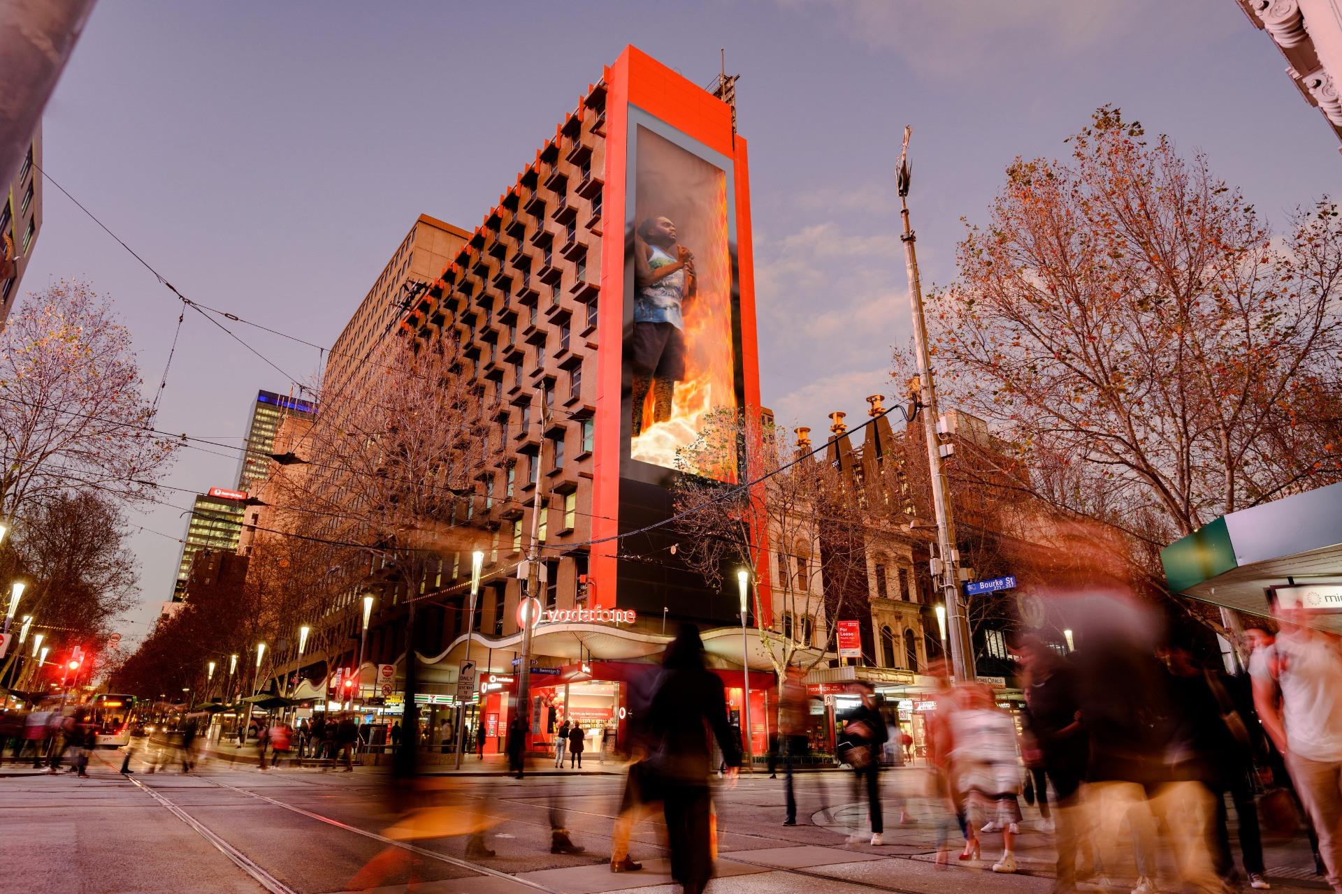 Bourke Street Mall, Melbourne outdoor advertising environment – view 1