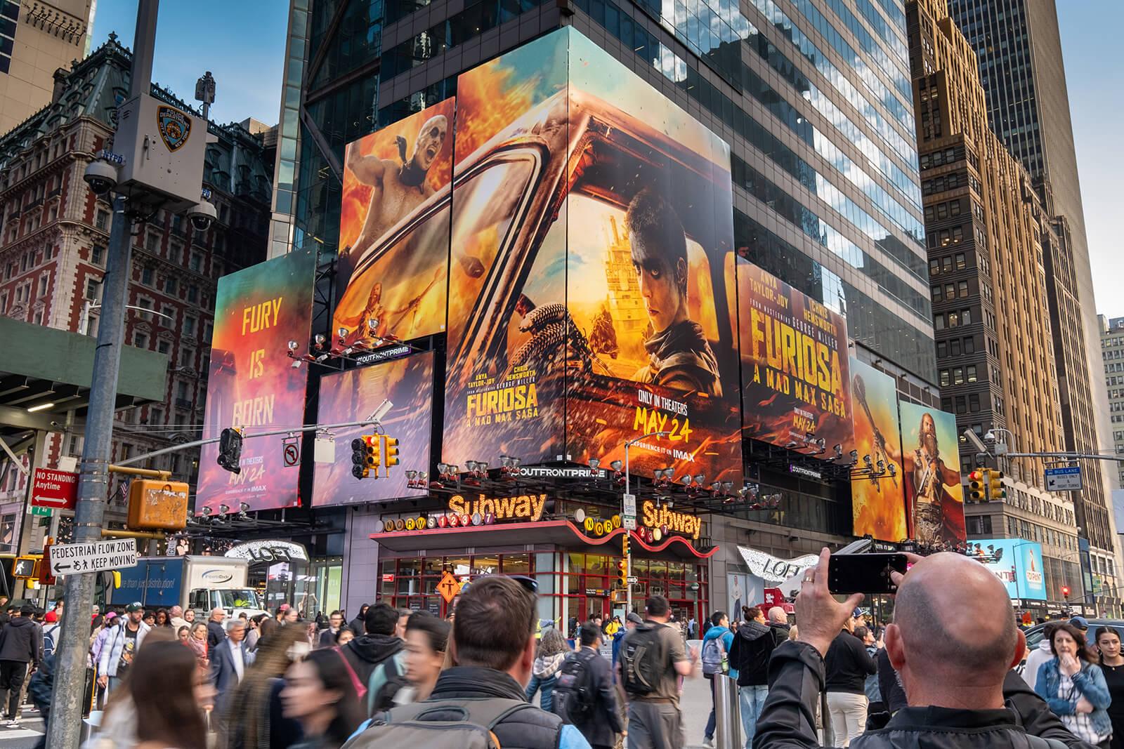 Times Square, New York City outdoor advertising environment – view 1
