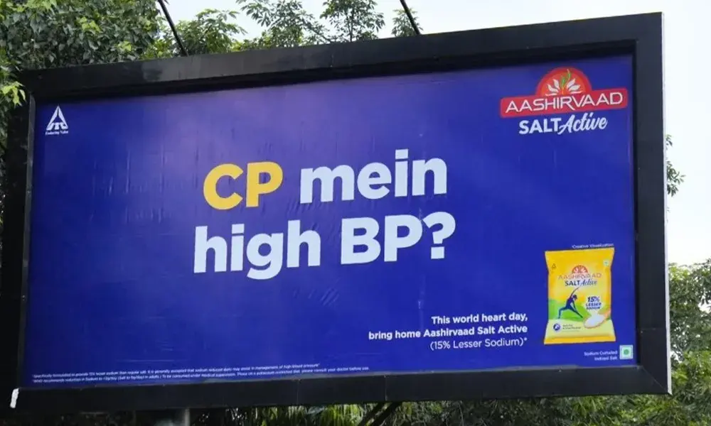 Aashirvaad Salt Active Uses Delhi Neighbourhood Wordplay in OOH Campaign