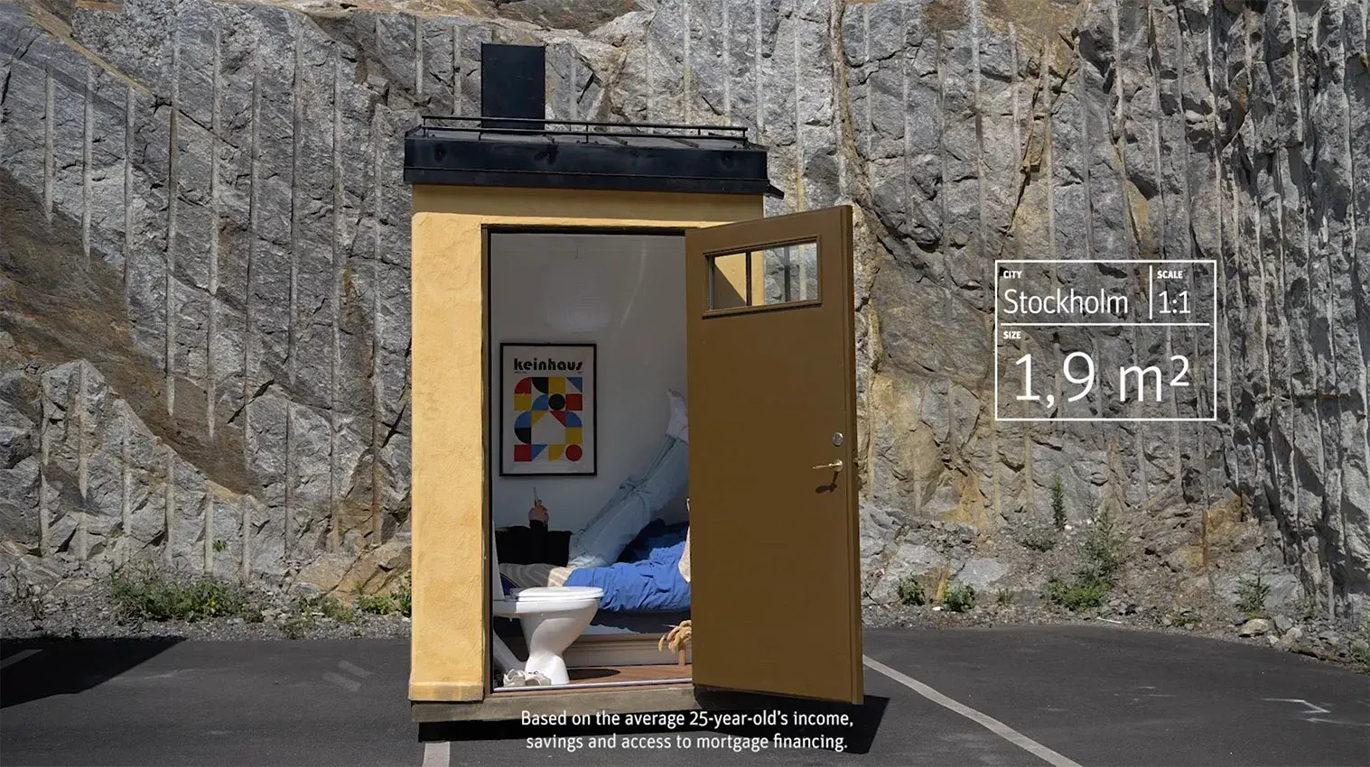 Riksbyggen Builds Tiny Full-Scale Homes to Make Housing Affordability Visible