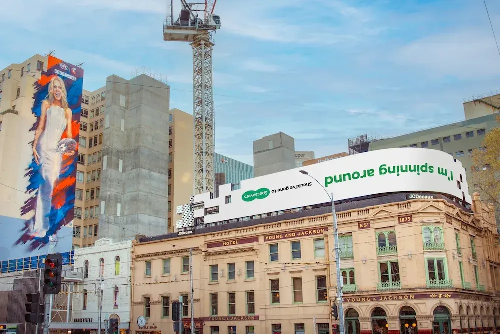 Specsavers Plans Kylie-Inspired Melbourne OOH for AFL Grand Final Day