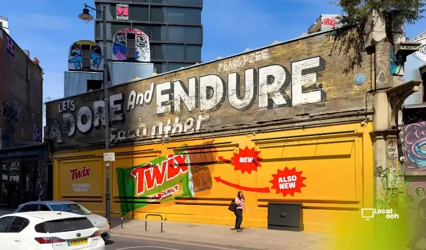 Twix Blends Into East London Graffiti to Make OOH Feel Native to the Street